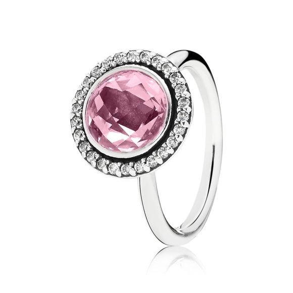 Pandora Jewelry - Pandora Brilliant Legacy Ring, Pink & Clear CZ